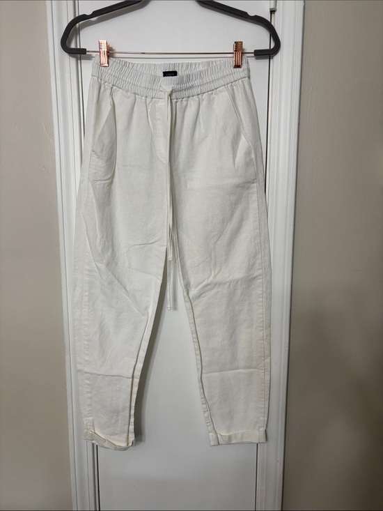 J. Crew Factory Pants - JCrew White Linen Blend Pants